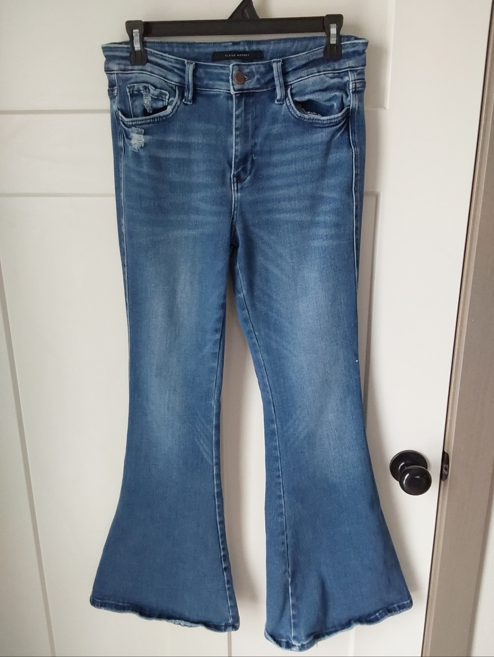 Flying Monkey Jeans Women's Sz 28 Indie Distressed Flared